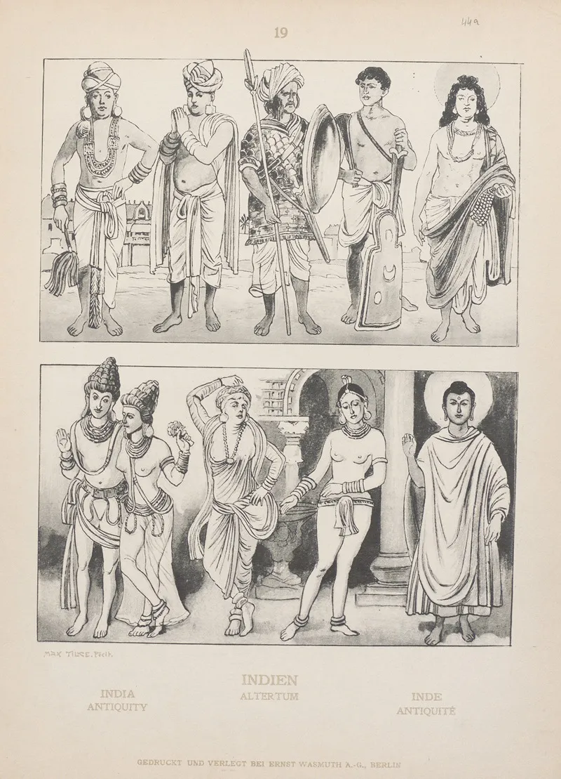 India Antiquity Wall Art by Adolf Rosenberg - High-Resolution Digital Print