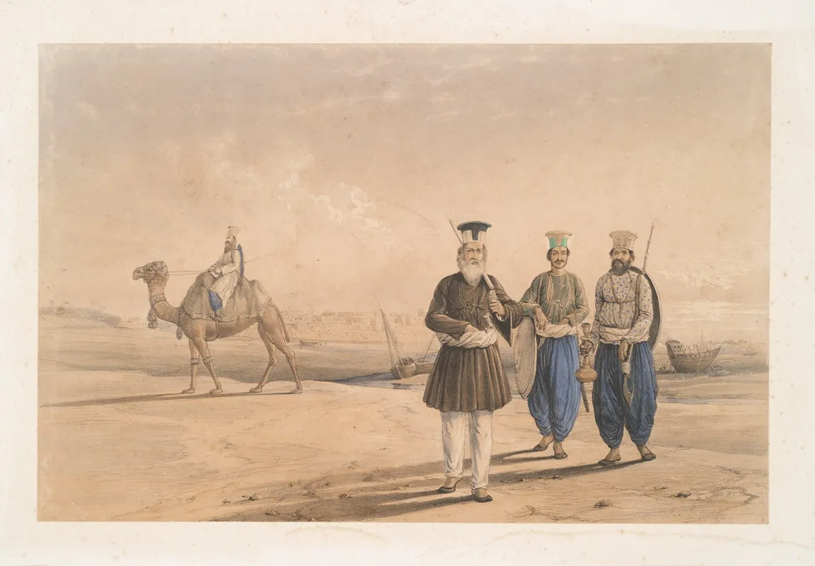 Indian And Attendants Wall Art by James Atkinson - High-Resolution Digital Print