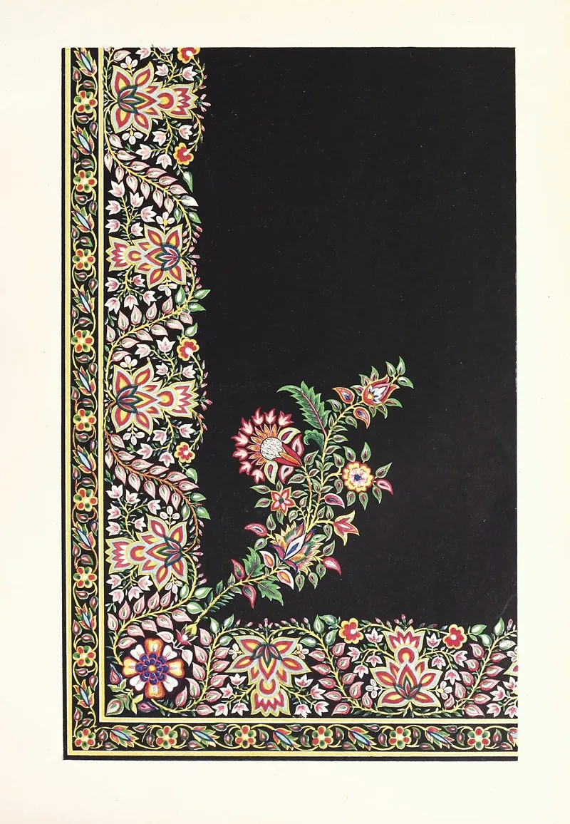 Indian Embroidered Satin Apron Wall Art by John Charles Robinson - High-Resolution Digital Print