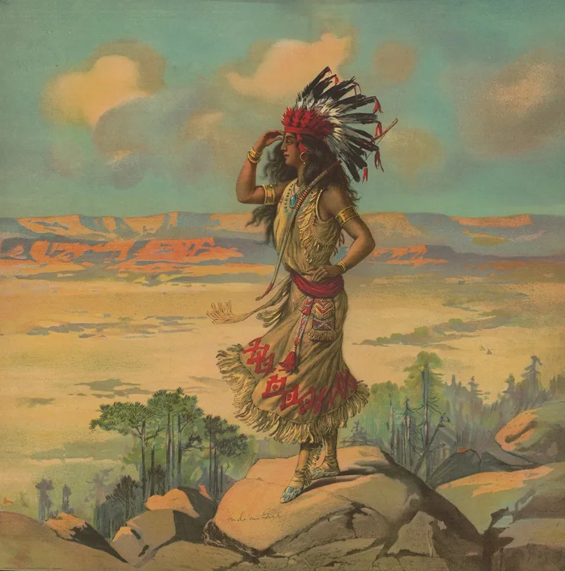 Indian Girl 2 Wall Art by Campbell, Metzger &amp; Jacobson - High-Resolution Digital Print