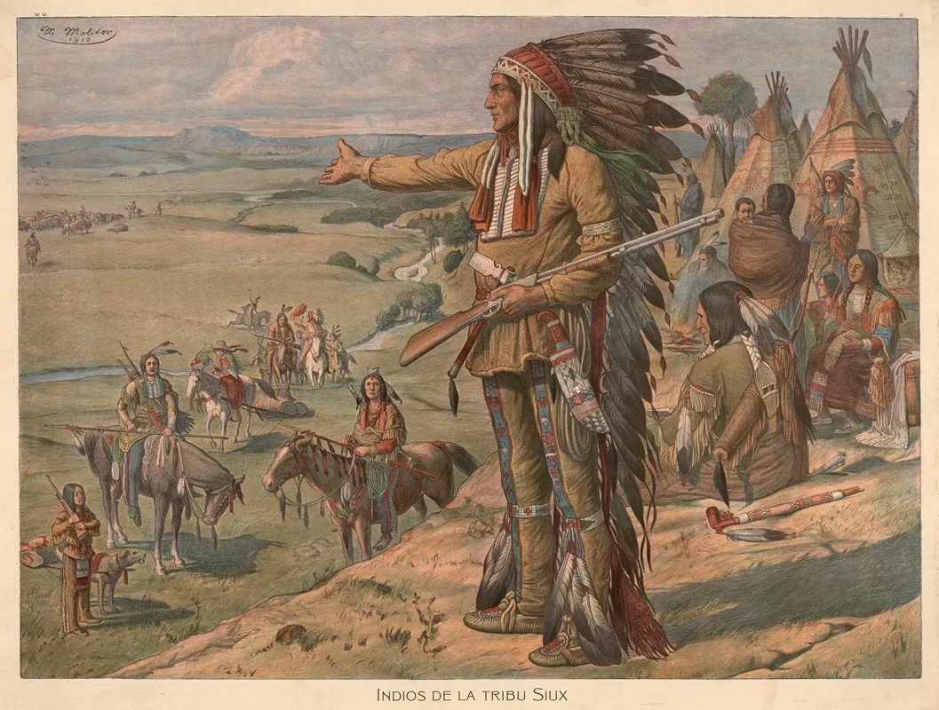 Indios De La Tribu Siux