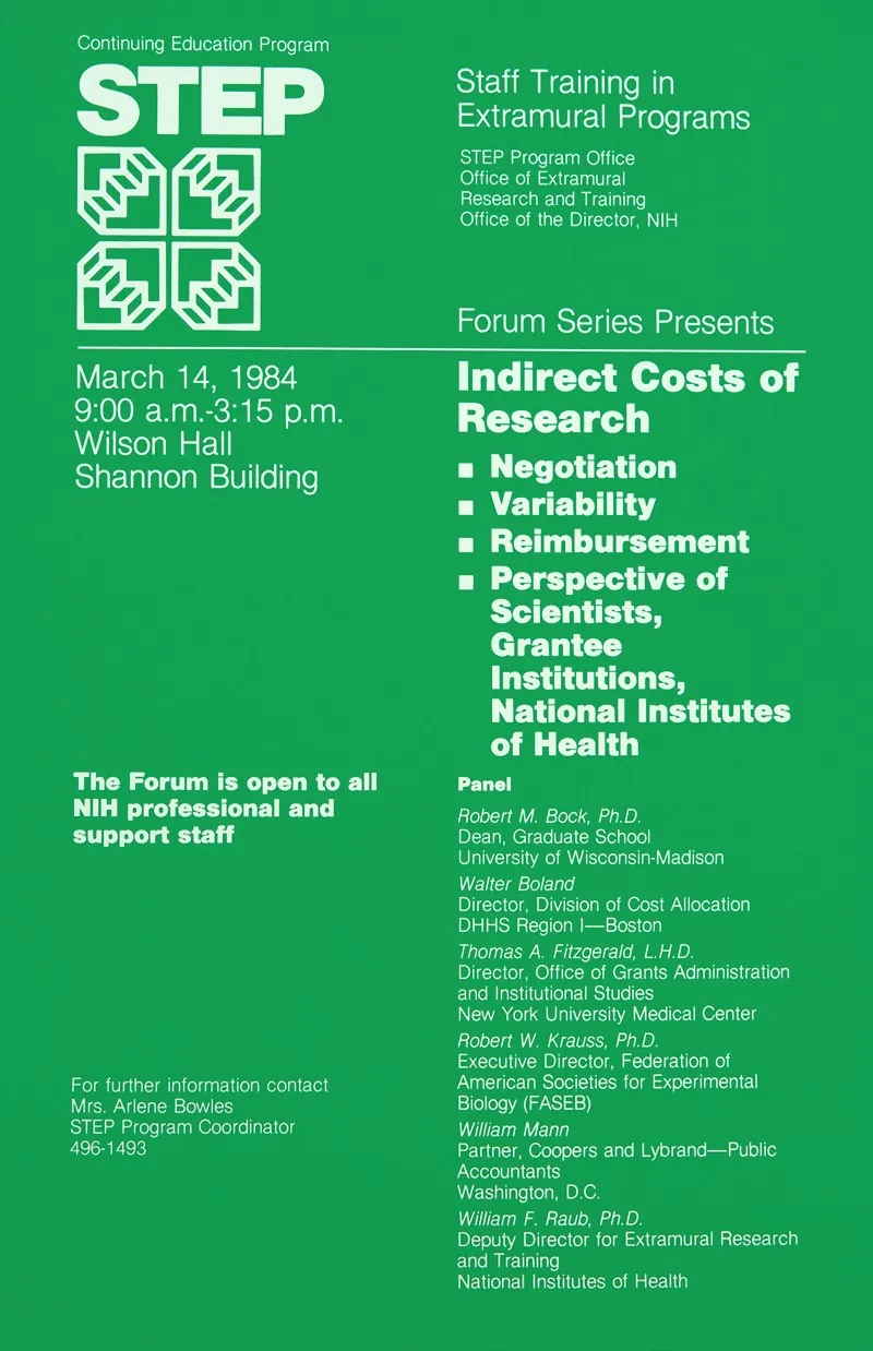 Indirect Costs Of Research