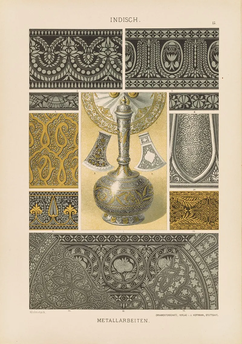 Indisch Metallarbeiten Wall Art by Heinrich Dolmetsch - High-Resolution Digital Print