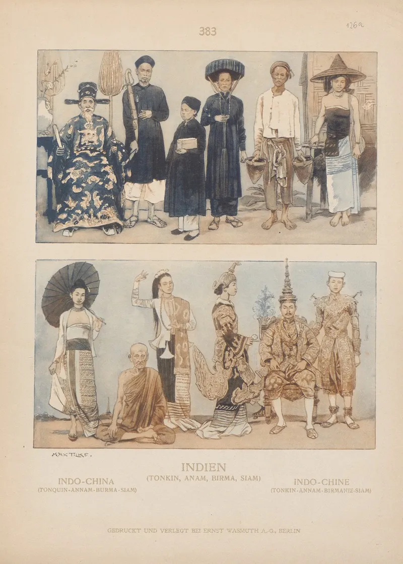 Indo China Tonquin Annam Burma Siam Wall Art by Adolf Rosenberg - High-Resolution Digital Print