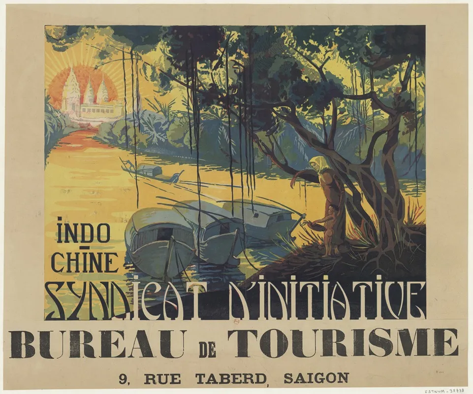 Indo Chine Syndicat Dinitiative Bureau De Tourisme 9 Rue Taberd Saigon