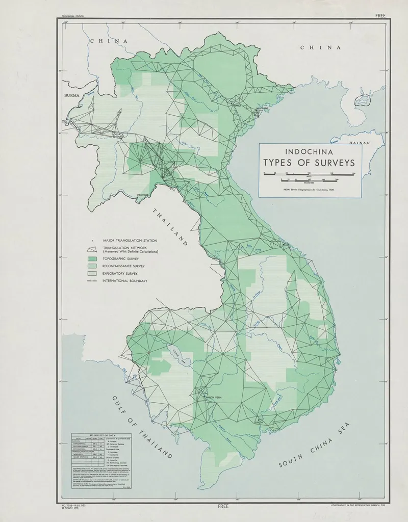 Indochina Types Of Surveys Wall Art by Office of Strategic Services - High-Resolution Digital Print