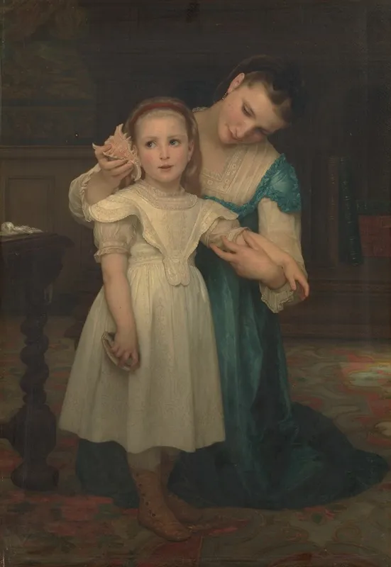 Indoors Wall Art by William Bouguereau - High-Resolution Digital Print