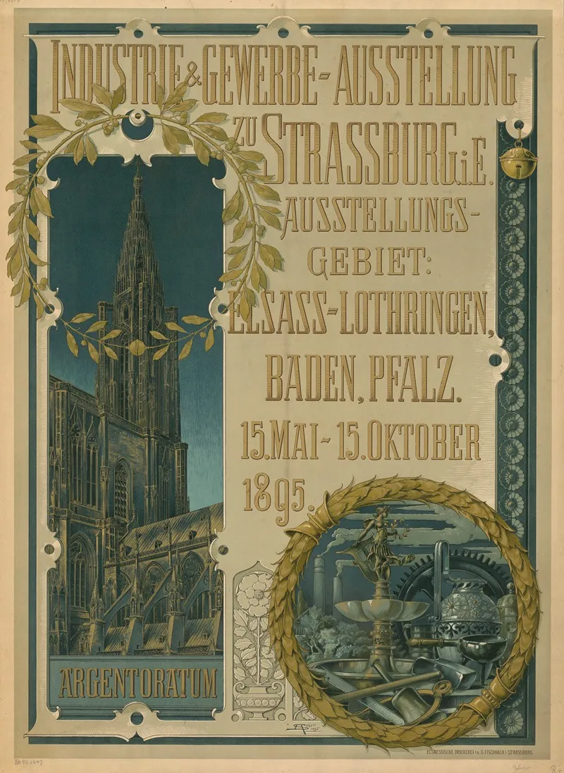 Industrie Und Gewerbe Ausstellung Zu Strassburg