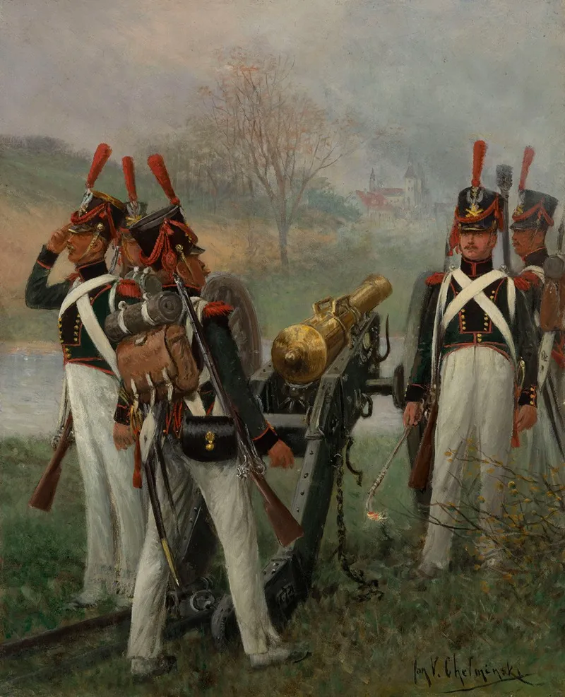 Infantry Artillery Wall Art by Jan Chełmiński - High-Resolution Digital Print