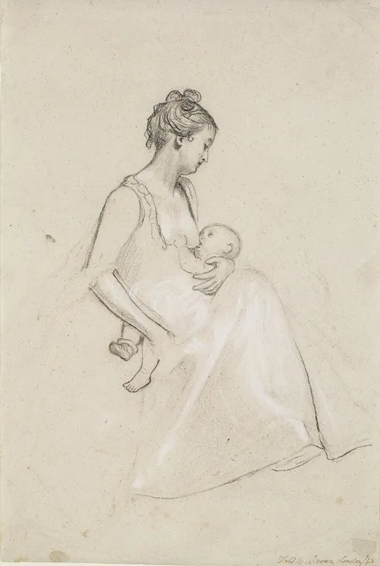 Infants Repast Study Of A Mother And Child