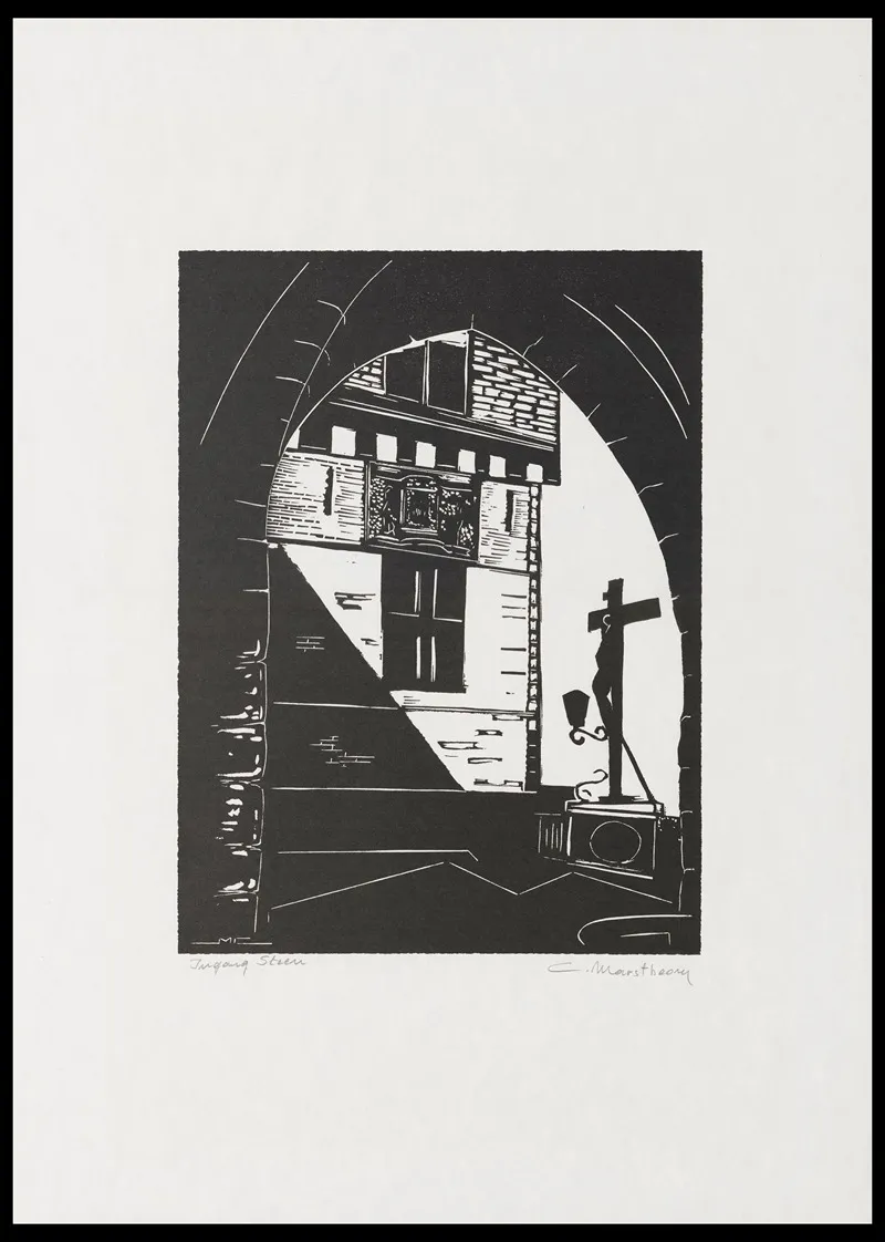 Ingang Steen Wall Art by C. Marstboom - High-Resolution Digital Print