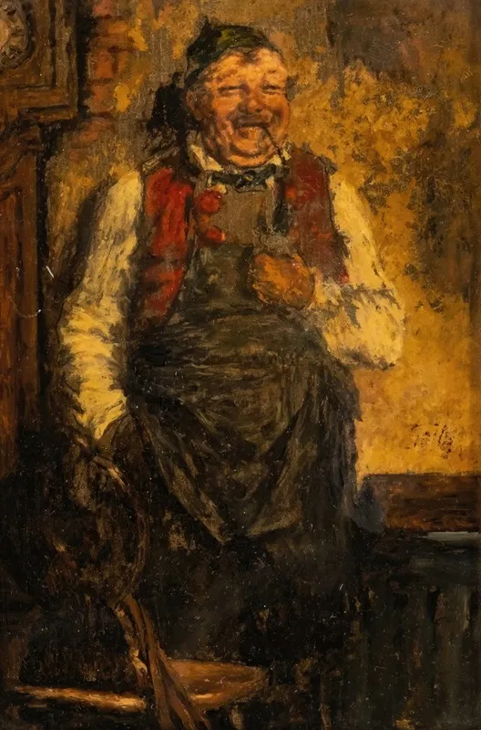 Innkeeper With Pipe Wall Art by Otto Seitz - High-Resolution Digital Print