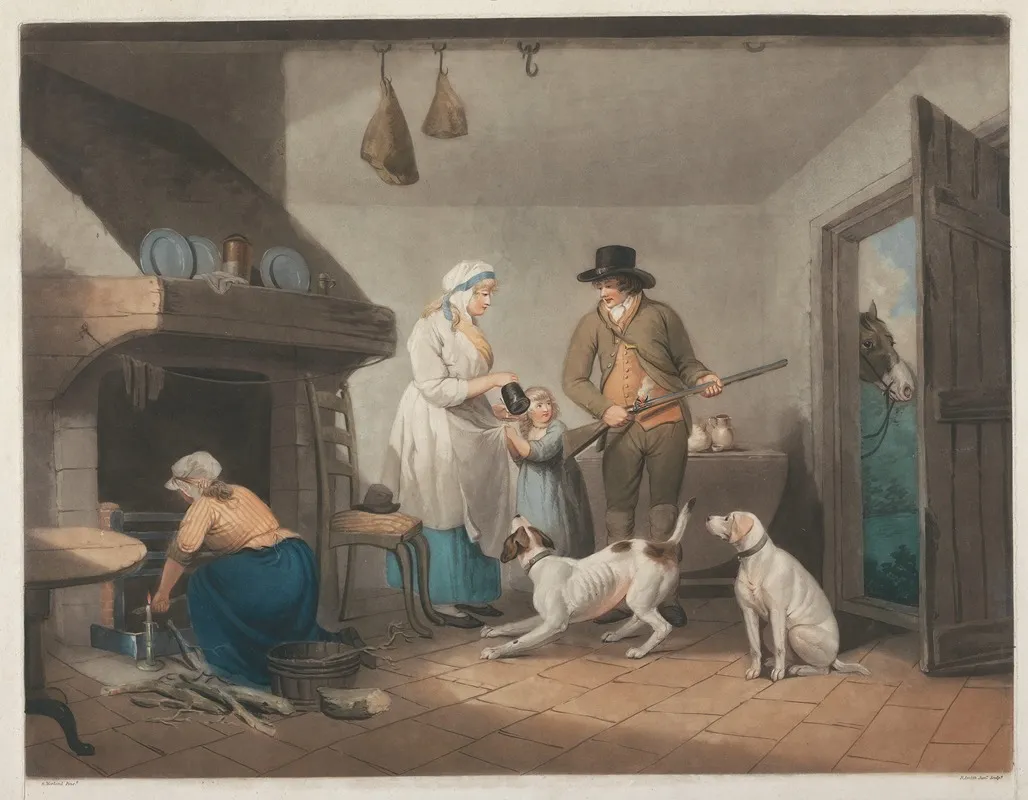 Innocence Alarmd Wall Art by George Morland - High-Resolution Digital Print