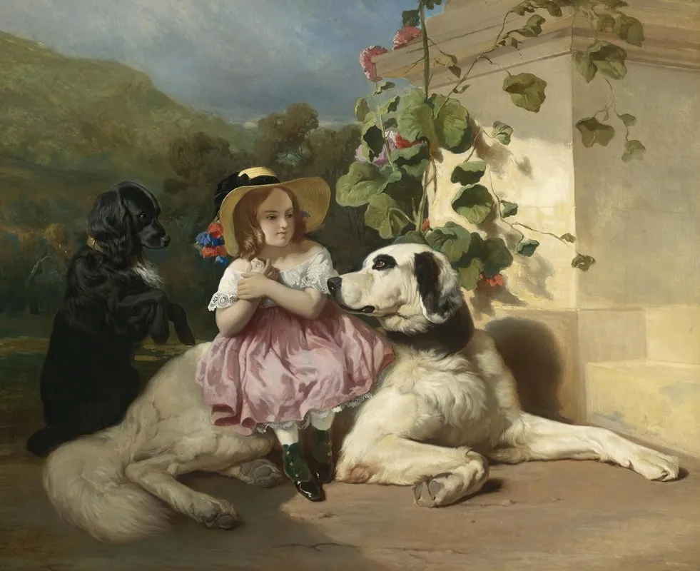 Innocence Between Two Thieves Wall Art by Alfred De Dreux - High-Resolution Digital Print