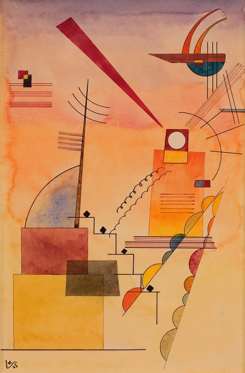Ins Violett Into Violet Wall Art by Wassily Kandinsky - High-Resolution Digital Print
