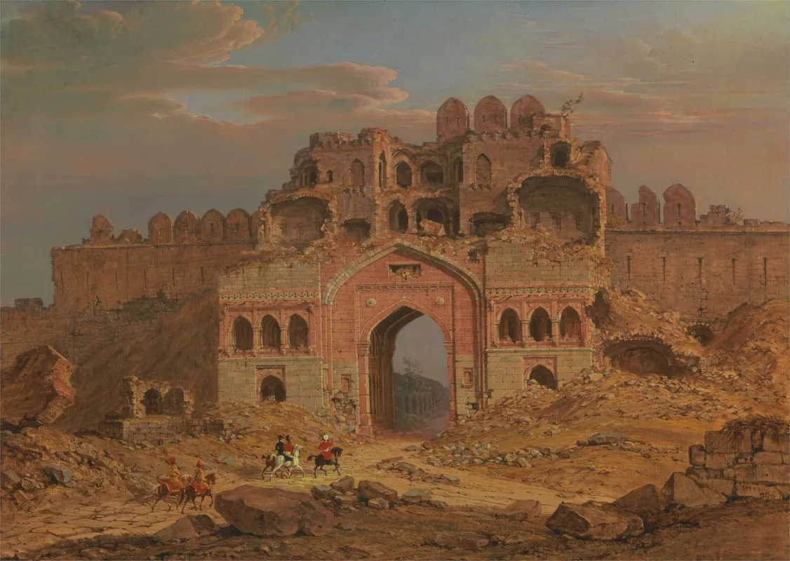 Inside The Main Entrance Of The Purana Qila Delhi Wall Art by Robert Smith - High-Resolution Digital Print