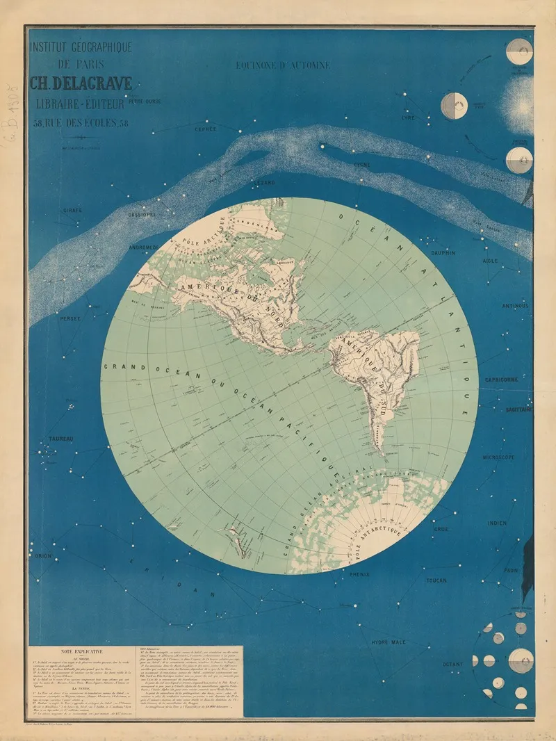 Institut Geographique De Paris Equinoxe Dautomne Wall Art by L. Wuhrer - High-Resolution Digital Print