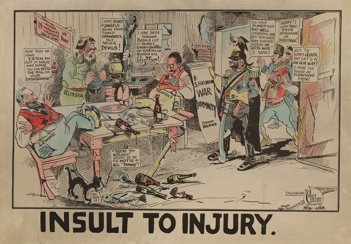 Insult To Injury Wall Art by Carey Cartoon Service - High-Resolution Digital Print