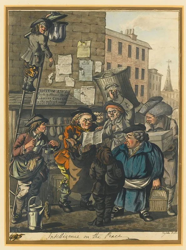 Intelligence On The Peace Wall Art by Robert Dighton - High-Resolution Digital Print
