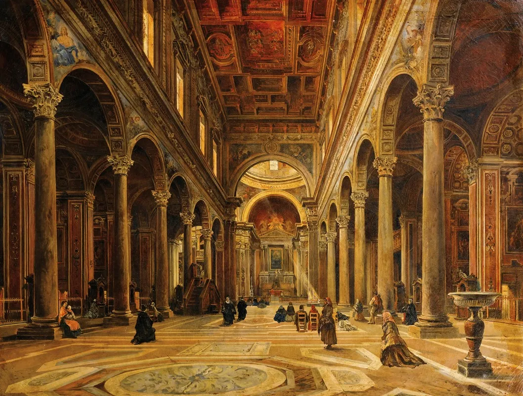 Interieur Deglise 2 Wall Art by Giovanni Lanza - High-Resolution Digital Print