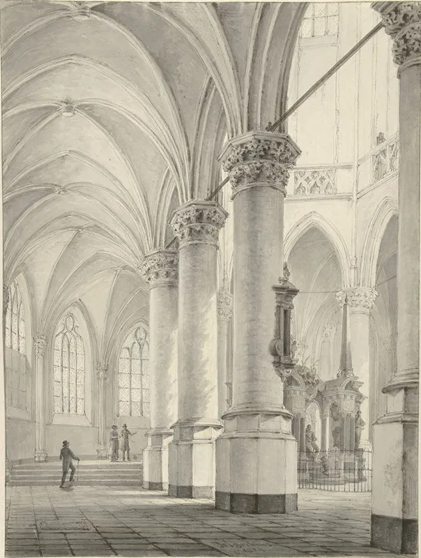 Interieur Van De Nieuwe Kerk Te Delft 2
