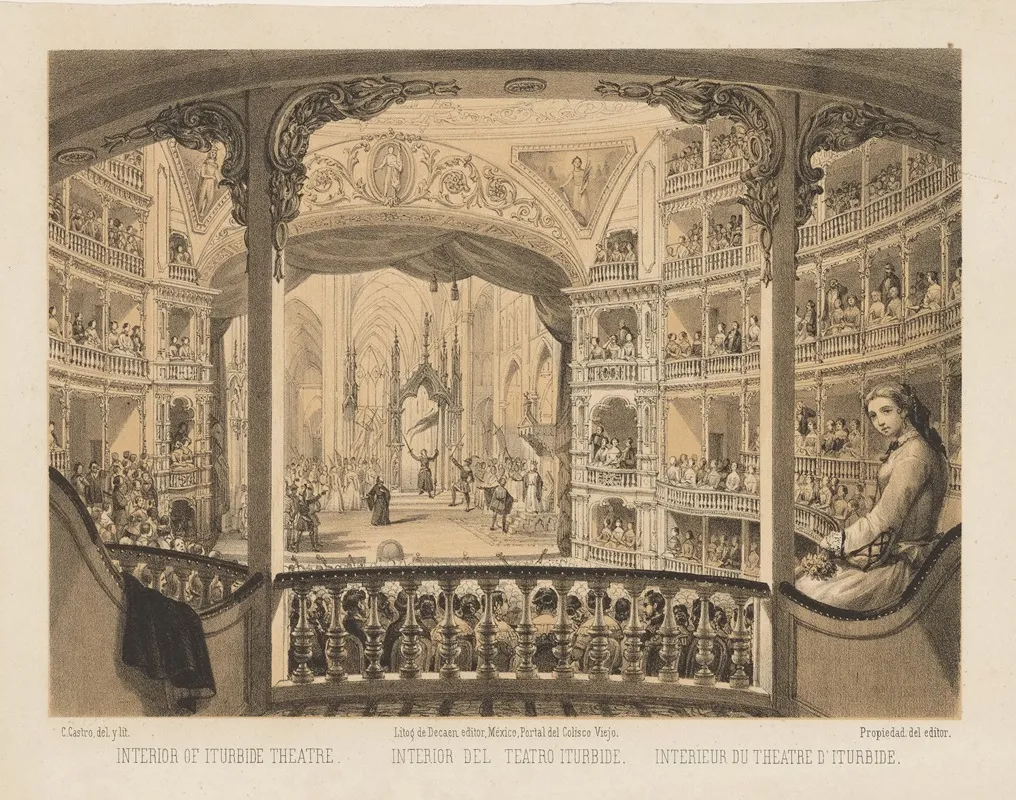 Interior Del Teatro Iturbide