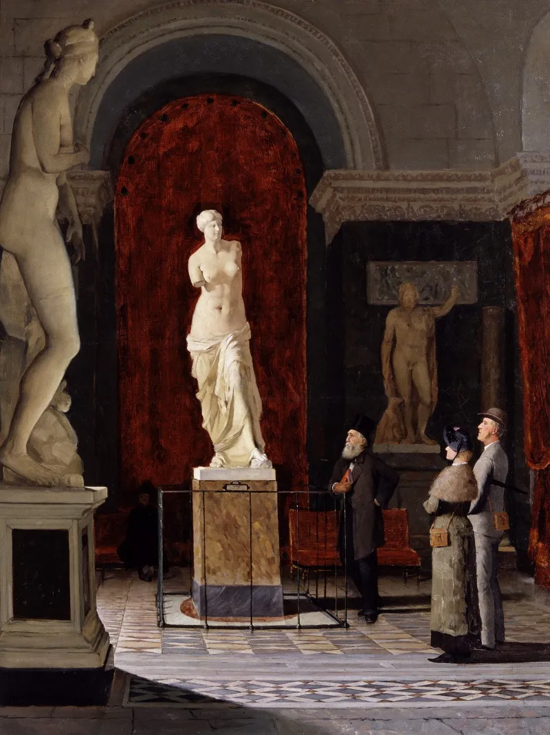 Interior From The Louvre Wall Art by John Forssell - High-Resolution Digital Print