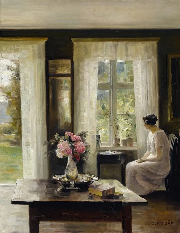 Interior Light Of Spring Wall Art by Carl Holsøe - High-Resolution Digital Print