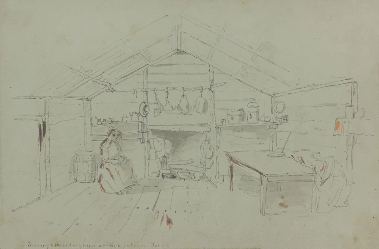 Interior Of A Boarding House Near Nickajack Cave