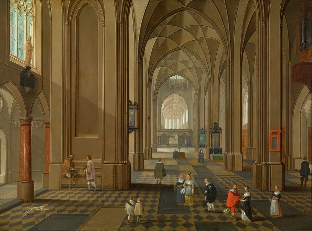 Interior Of A Church 10 Wall Art by Pieter Neeffs the Elder - High-Resolution Digital Print
