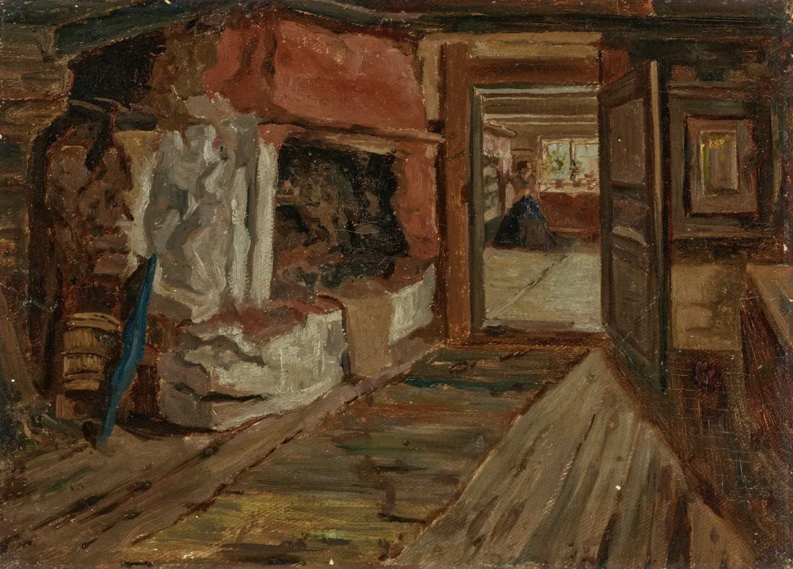 Interior Of A Cottage Stuginteriorer The Bedroom