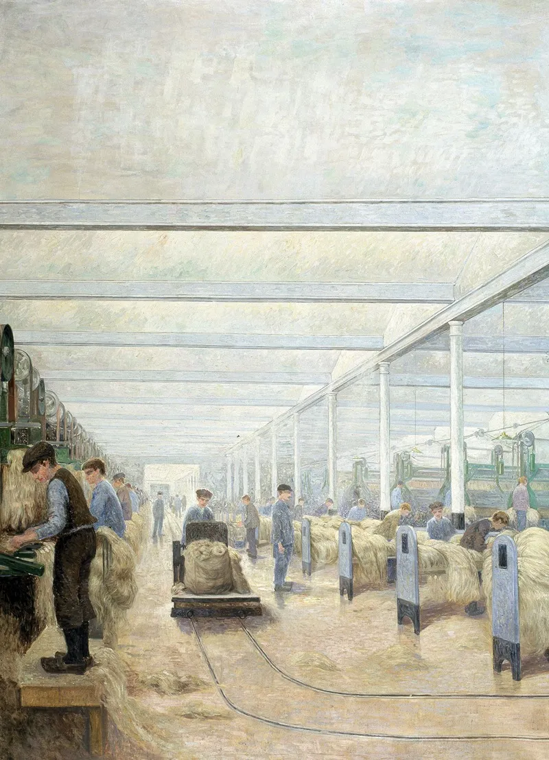 Interior Of A Flax Spinning Mill 2