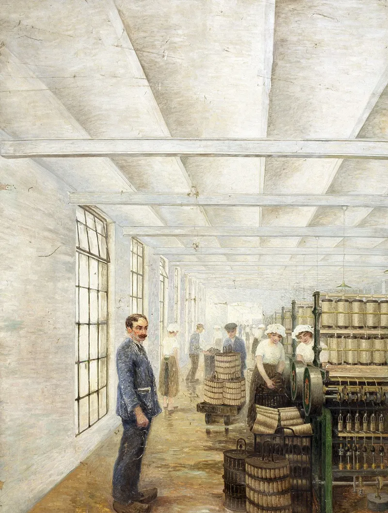 Interior Of A Flax Spinning Mill 3