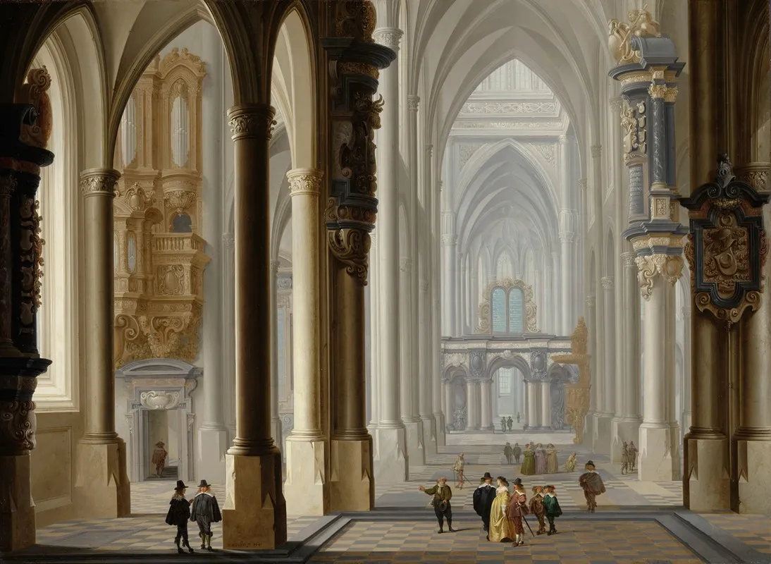 Interior Of A Gothic Church 3