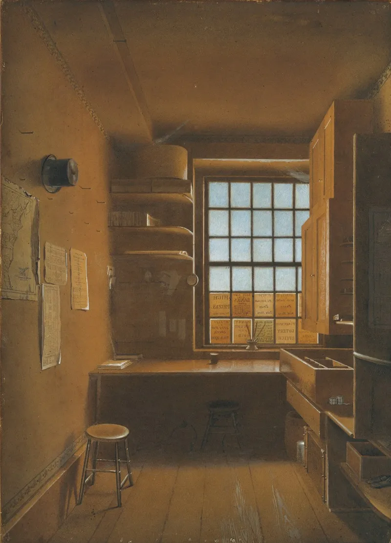 Interior Of A Lottery Wall Art by James Kidder - High-Resolution Digital Print