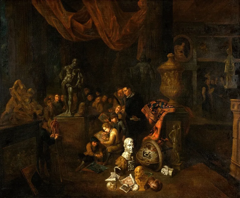 Interior Of An Art School Wall Art by Gerard Thomas - High-Resolution Digital Print