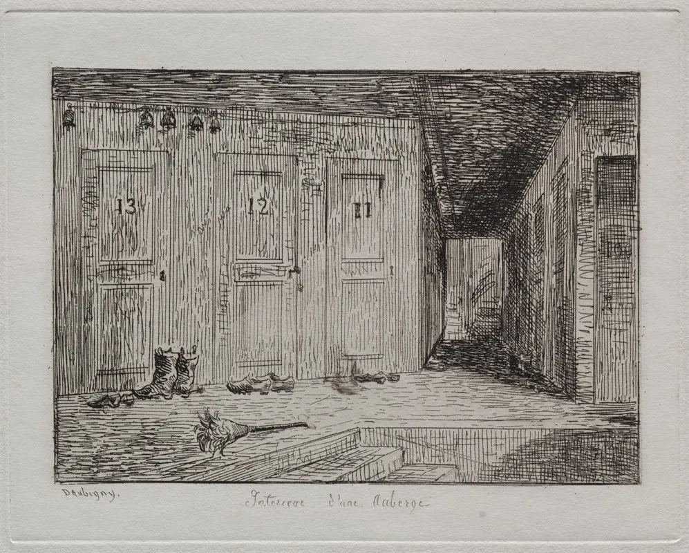 Interior Of An Inn 4 Wall Art by Charles François Daubigny - Canvas Print