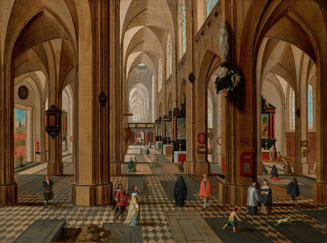 Interior Of Antwerp Cathedral 3