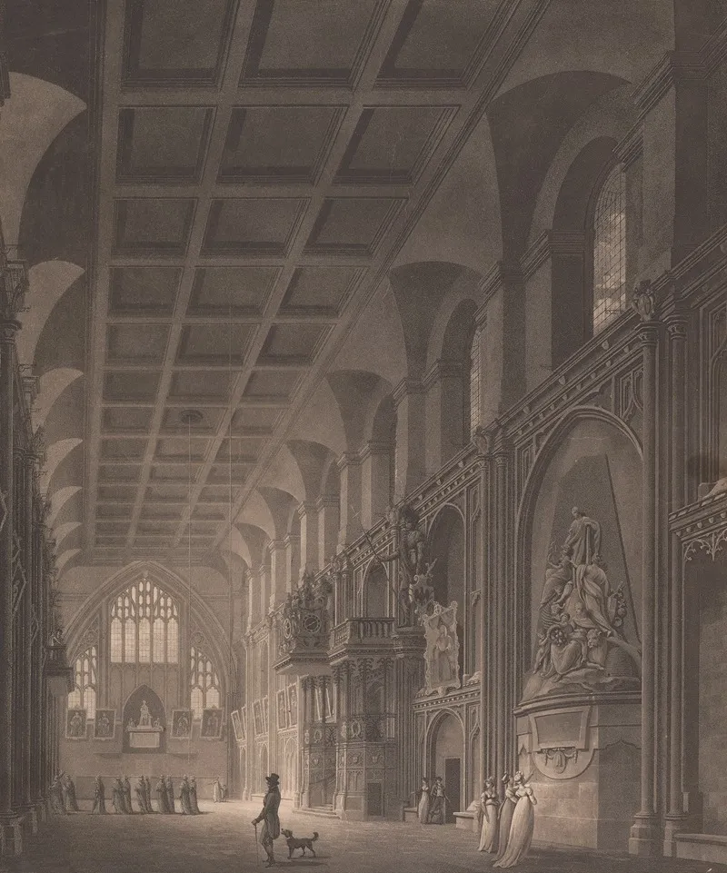 Interior Of Guildhall Wall Art by George Hawkins - High-Resolution Digital Print