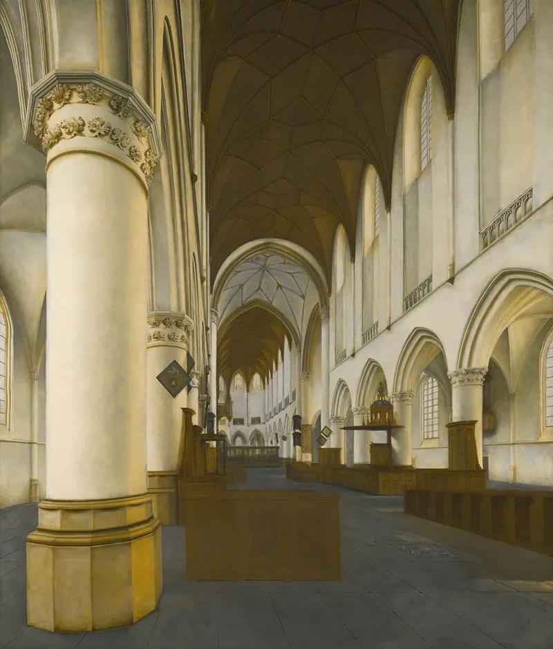 Interior Of St Bavos Haarlem Wall Art by Isaak van Nickelen - High-Resolution Digital Print