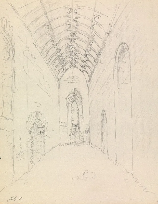 Interior Of St Catherines Chapel In Abbotsbury Dorset England