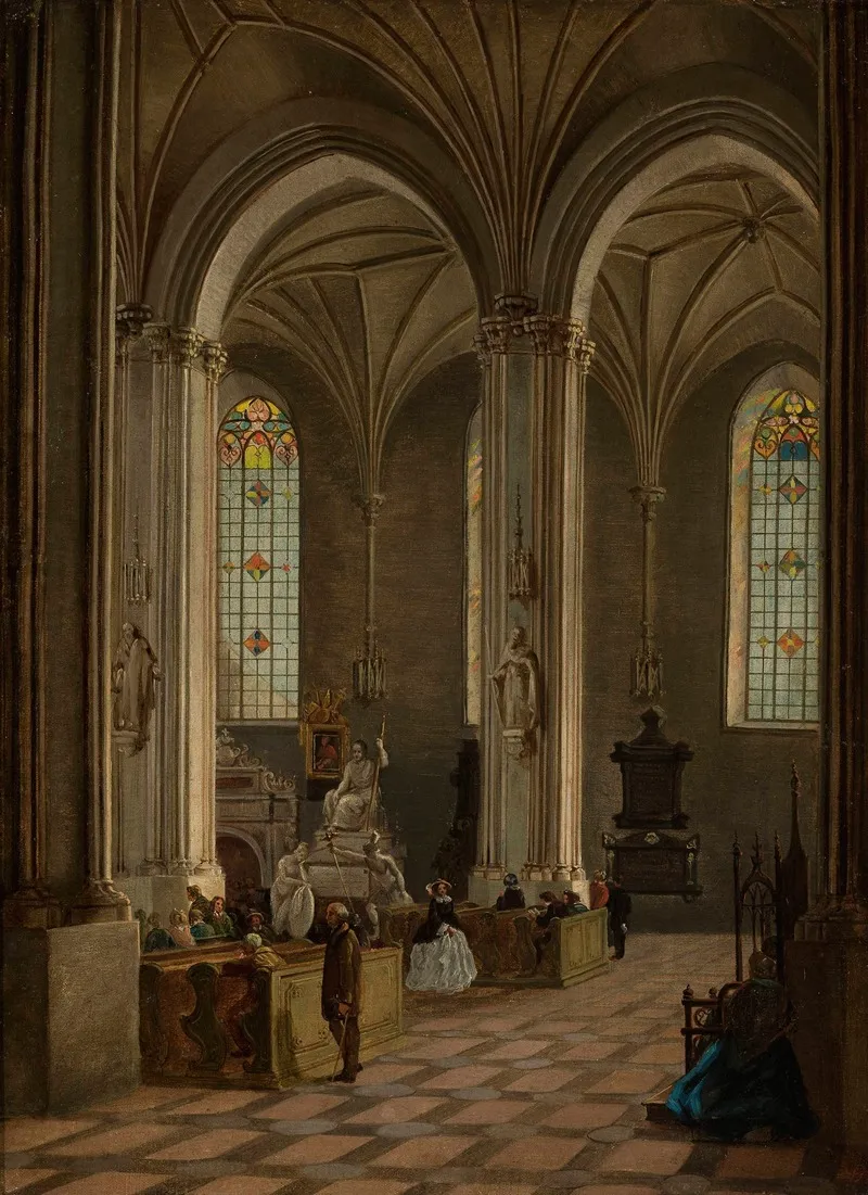 Interior Of St Johns Cathedral In Warsaw Wall Art by Marcin Zaleski - High-Resolution Digital Print