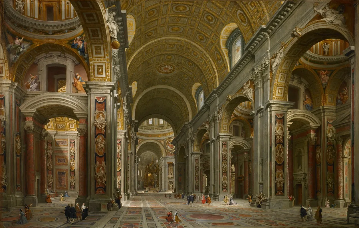 Interior Of St Peters Rome