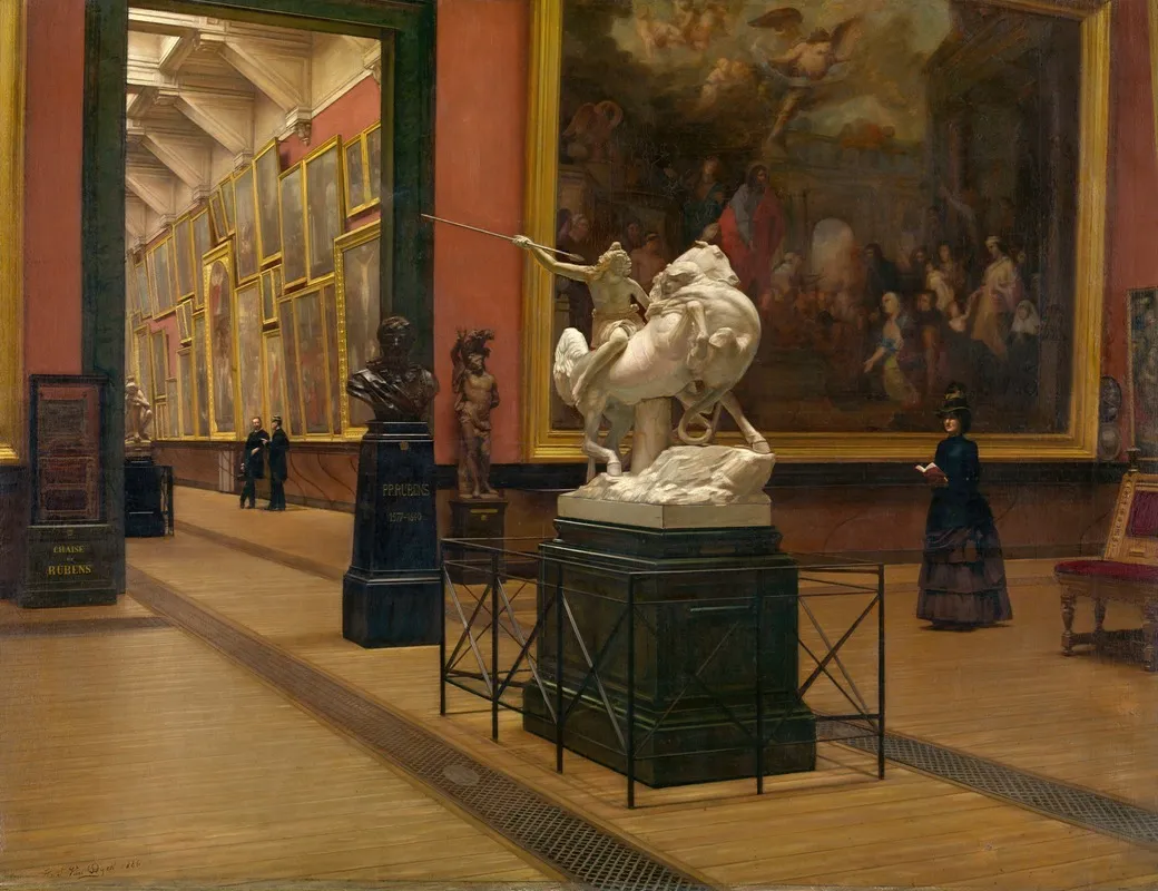 Interior Of The Academy Museum Wall Art by Henri Van Dyck - High-Resolution Digital Print