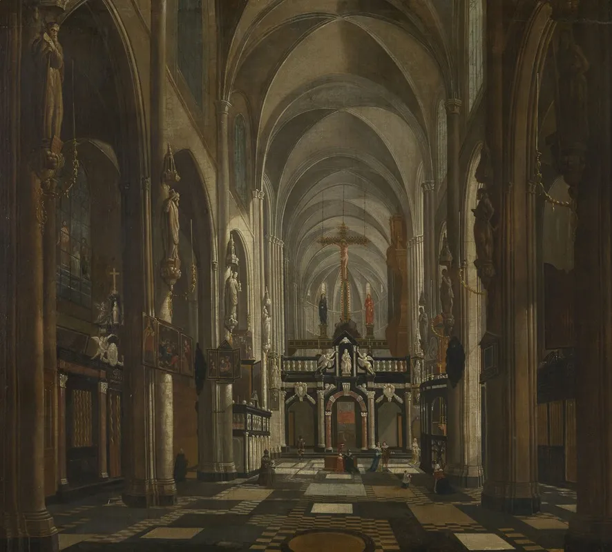 Interior Of The Former Saint Donatus Church In Bruges