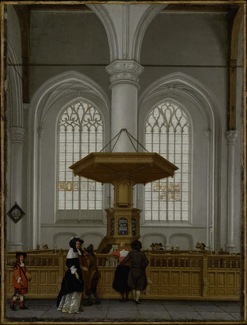 Interior Of The Laurenskerk At Rotterdam Wall Art by Anthonie de Lorme - High-Resolution Digital Print