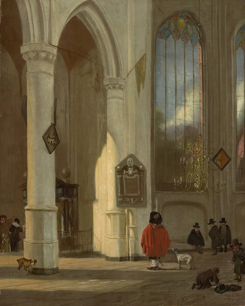 Interior Of The Oude Kerk In Delft Wall Art by Emanuel de Witte - High-Resolution Digital Print