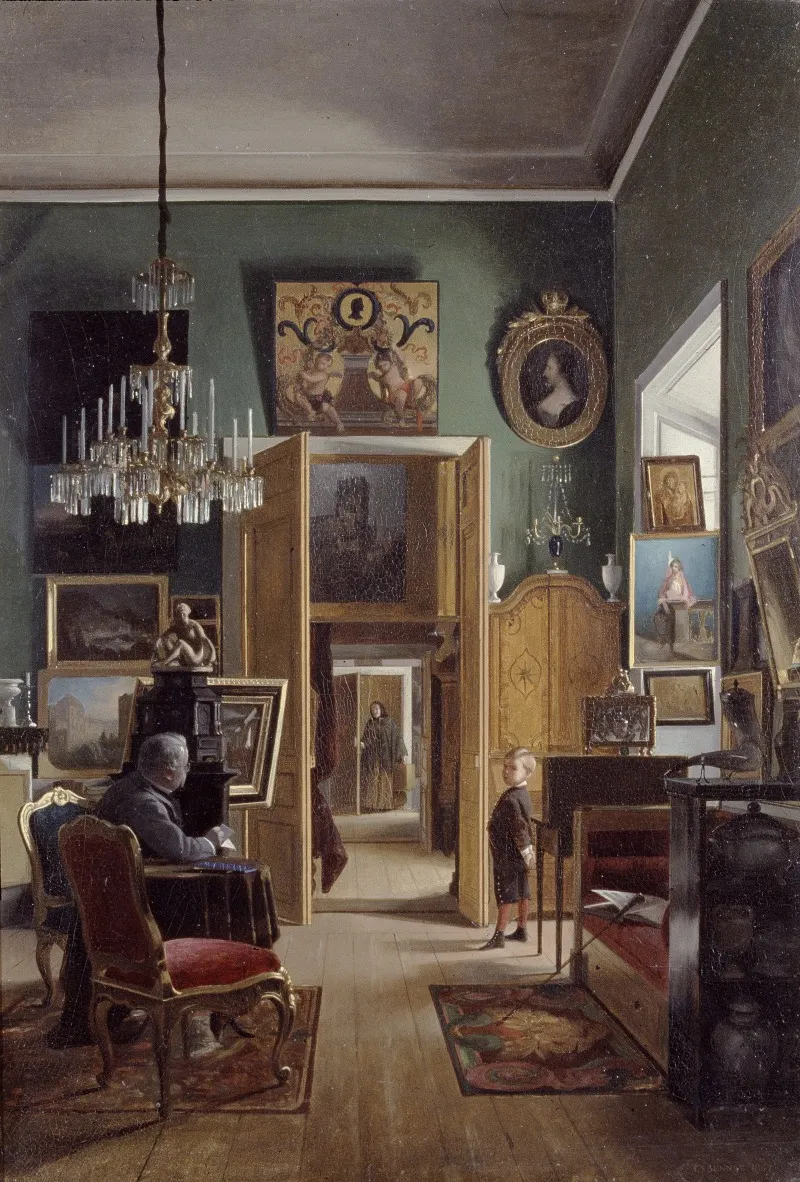 Interior Of The Painters Home In Stockholm Wall Art by Carl Stefan Bennet - High-Resolution Digital Print
