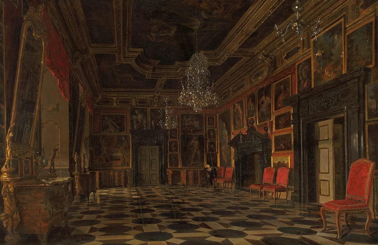 Interior Of The Palace In Pidhirtsi