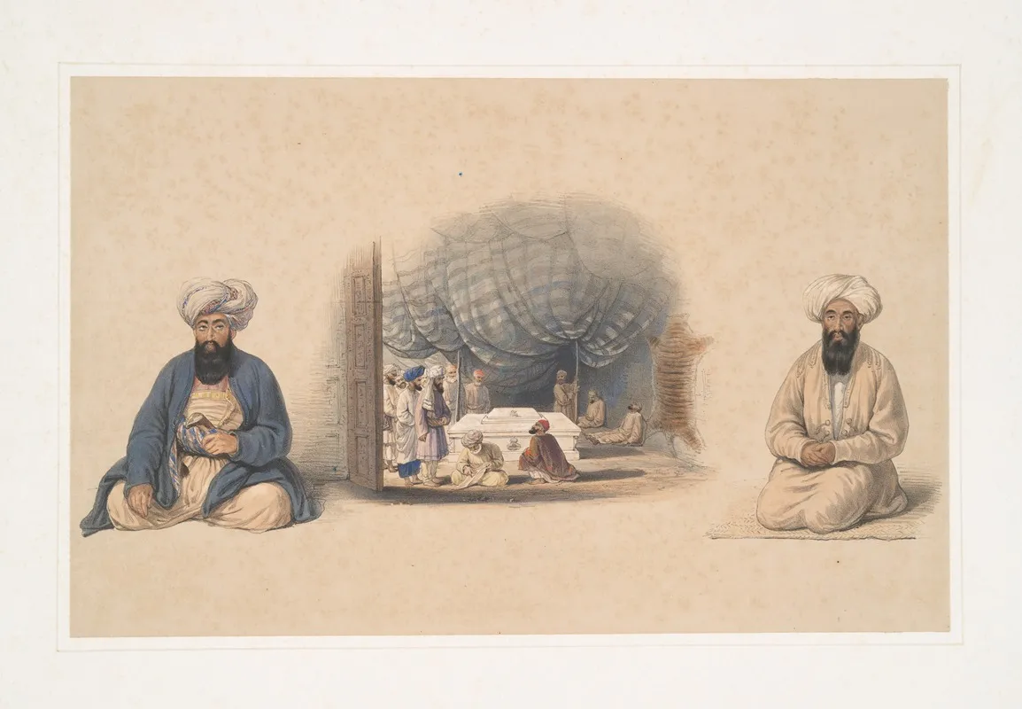 Interior Of The Tomb Of Sultan Mahmood Guznee Khan Sheereen Khan Chief Of The Juwansheer Kuzzilbashos Hajee Khan Kauker Wall Art by James Atkinson - High-Resolution Digital Print